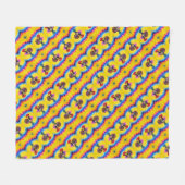 ポルトガル,ガロ・デ・バルセロス フリースブランケット (正面(横))