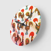 ポルトガル，ガロ・デ・バルセロス ラウンド壁時計 (傾斜)