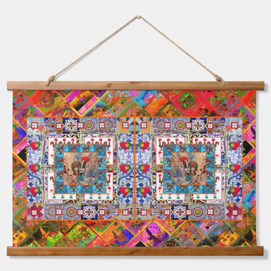 ポルトガル，ガロ・デ・バルセロス 吊り下げ型タペストリー (正面)