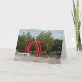 ポルトガル サンタレン 旅行 誕生日 楽しい 写真  カード (正面)