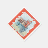 ポルトガル，シントラのペナパレス スタンダードカクテルナプキン (角)