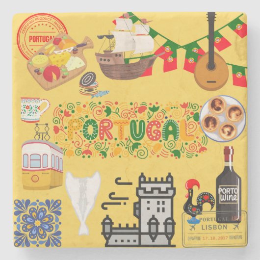 ポルトガル ストーンコースター (正面)