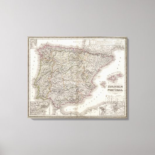 ポルトガル，スペイン語 キャンバスプリント (正面)