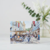 ポルトガル，トマールのカフェ ポストカード (スタンド正面)