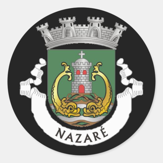 ポルトガル，ナザレの紋章 ラウンドシール (正面)