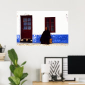 ポルトガル,ナザール,未亡人 ポスター (ホームオフィス)