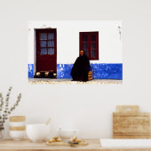 ポルトガル,ナザール,未亡人 ポスター (キッチン)