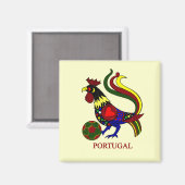 ポルトガル・バルセロス「ガロ」ジョガドール・デ・フテボル マグネット (正面/裏面)