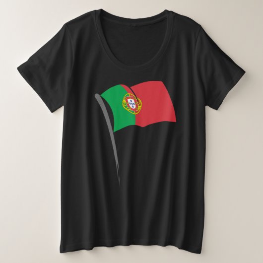 ポルトガル プラスサイズTシャツ (デザイン正面)