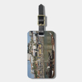 ポルトガル、ポルト、ワイン樽付きボート ラゲッジタグ (正面縦)