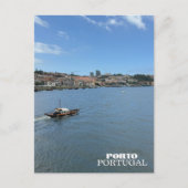 ポルトガル ポルト 美しい川 旅行 写真撮影 シーズンポストカード (正面)