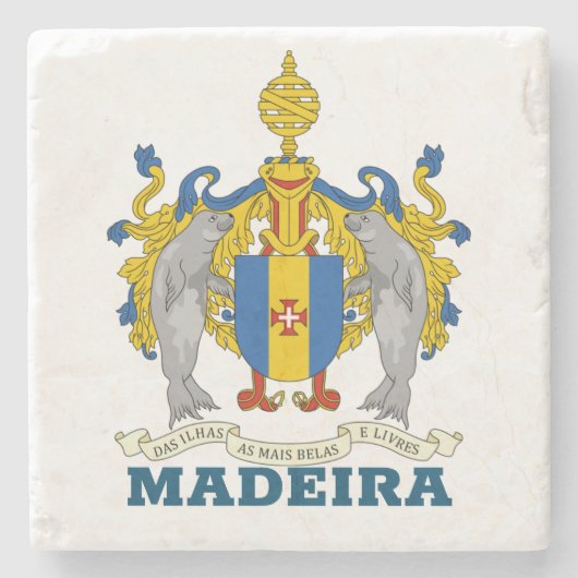 ポルトガル，マデイラのコート ストーンコースター (正面)