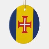 ポルトガル・マデイラ国旗 セラミックオーナメント (右)