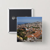 ポルトガル、マデイラ島、フンカル。ケーブルカー 缶バッジ (正面&裏面)