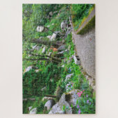 ポルトガル，モールズ城庭園，シントラ ジグソーパズル (縦)