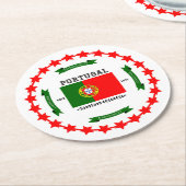 ポルトガル ラウンドペーパーコースター (アングル)