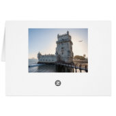 ポルトガル，リスボンの夕暮れのベレムタワー (裏面横)