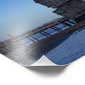 ポルトガル，リスボンの夕暮れのベレムタワー フォトプリント            (角)