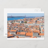 ポルトガル,リスボンの空中表示 ポストカード (正面/裏面)