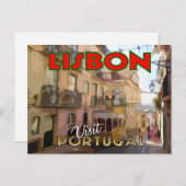 ポルトガル、リスボン。セリエ・ビジットのカード… ポストカード (正面/裏面)
