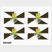 ポルトガル、リスボン*国旗のステッカーBandeira de Lisboa 長方形シール (シート)