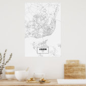 ポルトガル，リスボン（黒の白） ポスター (キッチン)