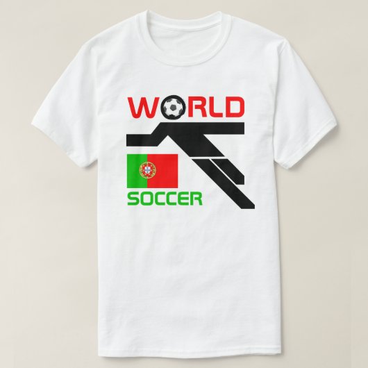 ポルトガル ワールドサッカー Tシャツ (デザイン正面)