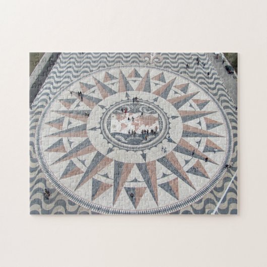 ポルトガル,美しいモザイクタイル模様リスボン ジグソーパズル (横)