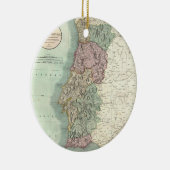 ポルトガル(1801年)のヴィンテージの地図 セラミックオーナメント (右)