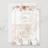 ポルトガル | Casamento Boho Capim dos Pampas 招待状 (正面)