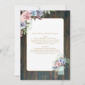 ポルトガル | Casamento Flores Folclroricas Rustica 招待状 (裏面)