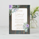 ポルトガル | Casamento Flores Folclroricas Rustica 招待状 (スタンド正面)