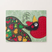 ポルトガル- Galo de Barcelosのオンドリ ジグソーパズル (横)