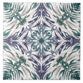 ポルトガル Mediterranean 青緑 タイル (正面)