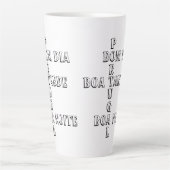 ポルトガルBomダイアボアタルデボアノアイテホワイトコーヒー カフェラテマグ (正面)