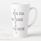 ポルトガルBomダイアボアタルデボアノアイテホワイトコーヒー カフェラテマグ (右)