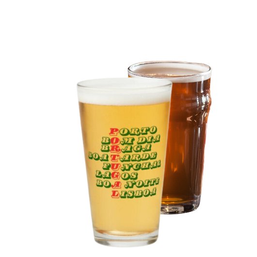 ポルトガルBomディアボアタルデボアノアイテビール タンブラーグラス