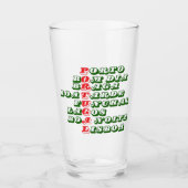 ポルトガルBomディアボアタルデボアノアイテビール タンブラーグラス (正面)