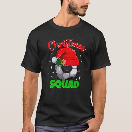 ポルトガルFootball 2022 Christmas SquadポルトガルSo Tシャツ (正面)