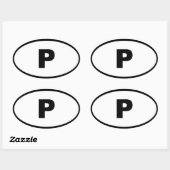 ポルトガルPヨーロッパ 楕円形シール (シート)