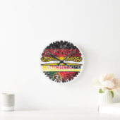 ポルトガルPortugiesch Deutschland Boum ラウンド壁時計 (ホーム)