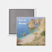 ポルトガルPraia da Marinha in the Algarve Souvenir マグネット (正面/裏面)