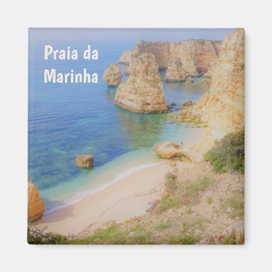 ポルトガルPraia da Marinha in the Algarve Souvenir マグネット (正面)