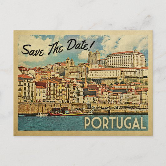 ポルトガルSave The Date River Douro 案内ポストカード (正面)