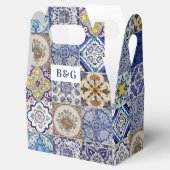 ポルトガ地中海のルタイル結婚式の引き出物 フェイバーボックス (オープン)