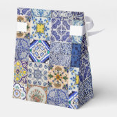 ポルトガ地中海のルタイル結婚式の引き出物 フェイバーボックス (裏面サイド)