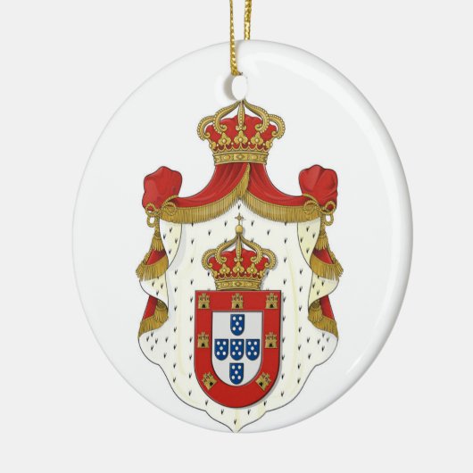 ポルトガ王室のルコートオブアームズオーナメント セラミックオーナメント (左)
