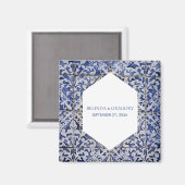 ポルトガ素朴ルタイル結婚式の引き出物 マグネット (正面/裏面)