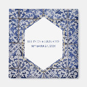 ポルトガ素朴ルタイル結婚式の引き出物 マグネット (正面)