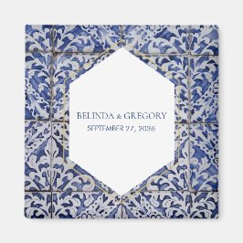 ポルトガ素朴ルタイル結婚式の引き出物 マグネット